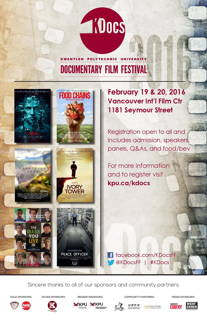 KDocsFF 2016 Event Poster Film Festival Documentary