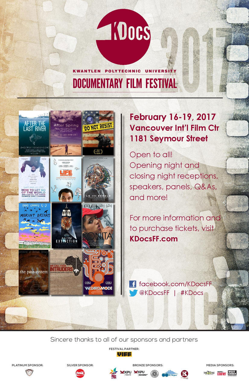 KDocsFF 2017 Event Poster Film Festival Documentary